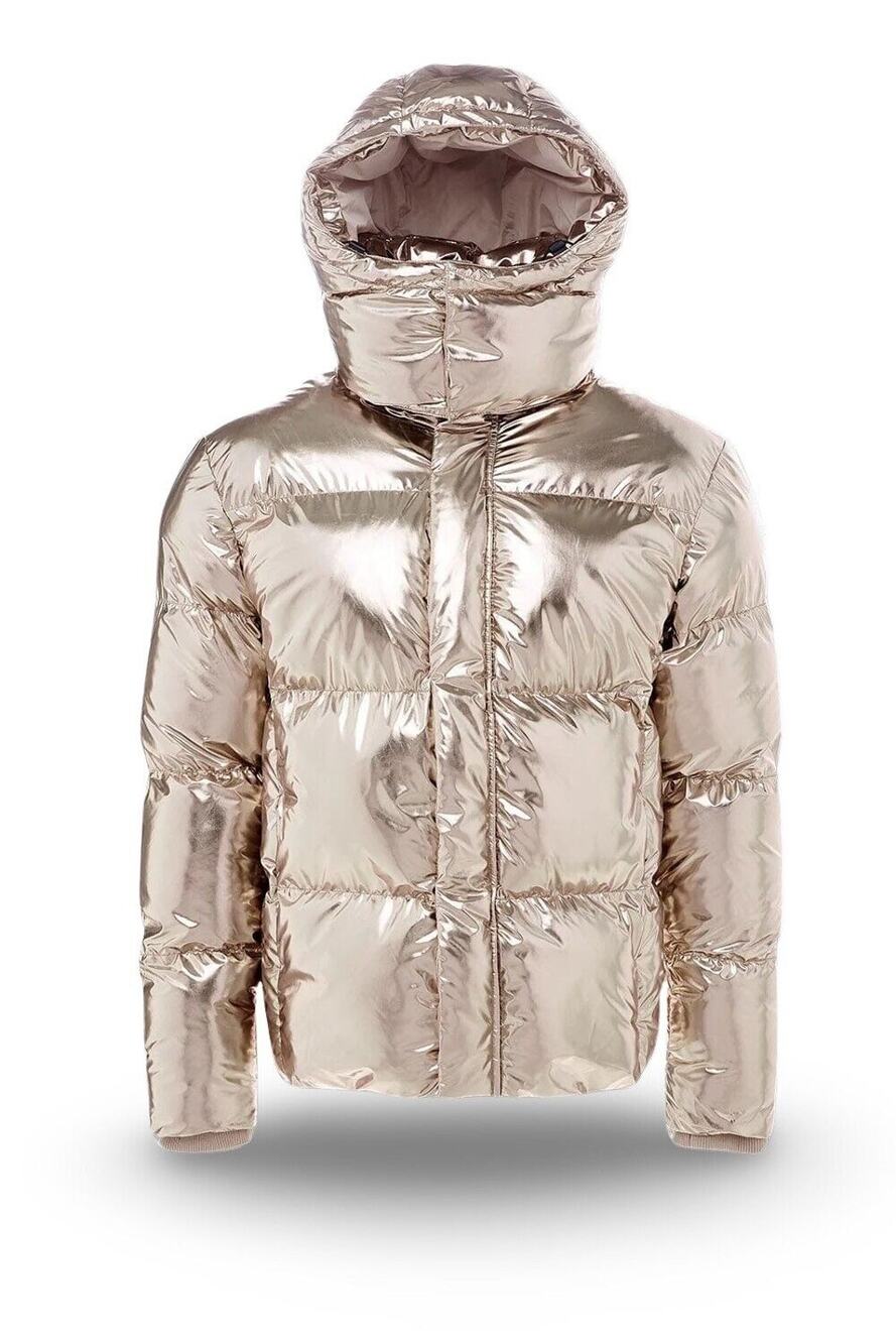NWT Jordan Craig Toronto Bubble Men's Jacket Metallic Gold 91542M-GOLD